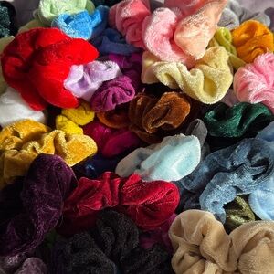 Colorful Velvet Scrunchies Set 50+